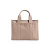 Coach Cargo 26 Embroidered Logo Zipper Closure Large Capacity Canvas Satin Leather Tote Shopping Bag Women Tote Natural CP164-LHVRA