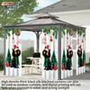 2Pcs Christmas Black Cat Print Blackout Curtains Multiple Size Living Room Bedroom Home Insulation Decoration, Machine Washable