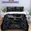 3pcs Bedding Set Skull Clockwork Includes 1 Comforter + 2 Pillowcases, Without Pillow Inserts, Soft Comfortable, Lightweight Breathable, Pri