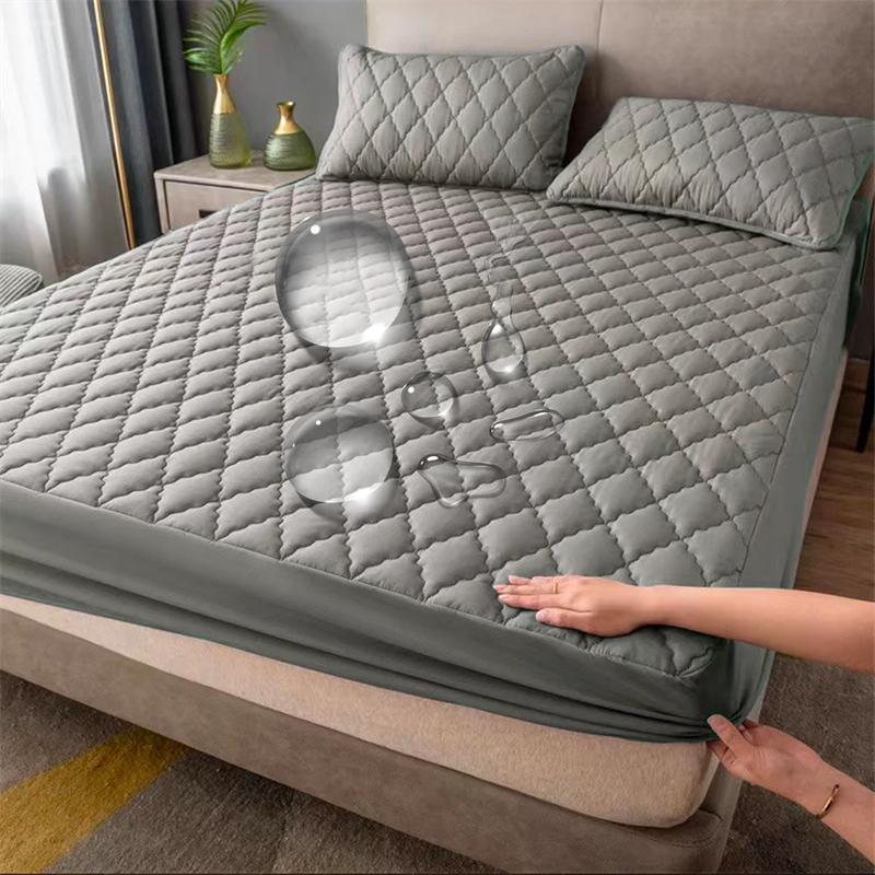 New Waterproof Thicken Mattress Covers Adjustable Fitted Sheets Bed Covers Mattress Pad Protector Sheets For Bed