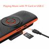 Car Kit Handsfree Speakerphone Multipoint Sun Visor Speaker for Phone Smartphones Car Charger Hands Free Bluetooth-compatible