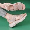 Women'S Sandals Comfy Air Cushion Support Walking Shoes Sweat Knit Slingback Platform Shoe Zapatos Para Mujer Sandalias Planas