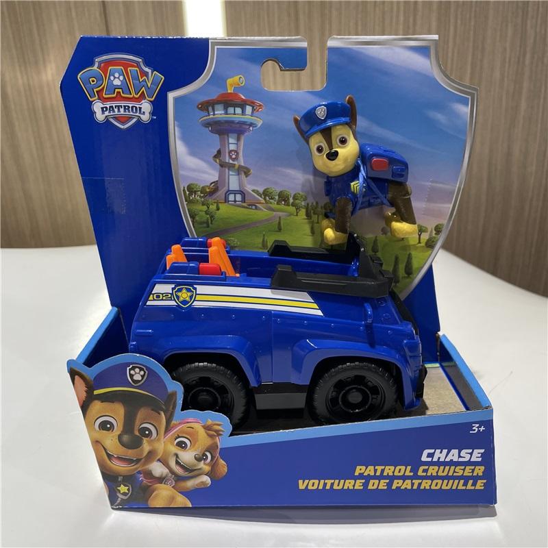10kinds Genuine Paw Patrol Everest Ryder Rex Skye Chase Rocky Zuma Vehicle with Collectible Figure Birthday Gift Children Toy