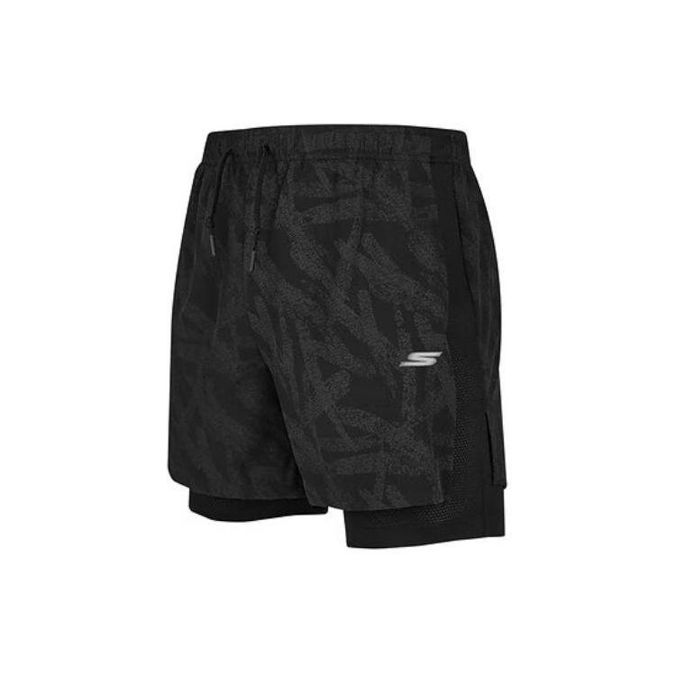 Skechers Woven Mesh Breathable Casual Shorts Men shorts Black P224M099-03Z5 M