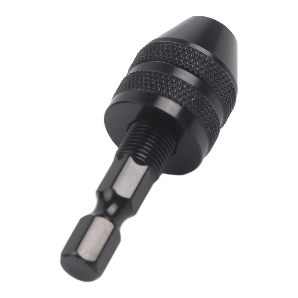 1/4" Keyless Drill Chuck Conversion 0.3-3.6mm Quick Change Hexagonal Handle Three Jaw Twist Drill Chuck For Electric Drill