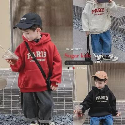 Trendy Jungen Kapuzenpullover – Stylische Print-Oberteile für Herbst/Winter 2024