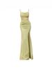 Elegant Long Dress For Women With Slit And Bodycon Fit For Evening Wear