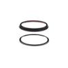 CHEAYAR Front Rear Logo Decorative Covering Trim for Subaru VX 2018-2022 Hood Emblem Ring Accessories ABS (Carbon Fiber Pattern)
