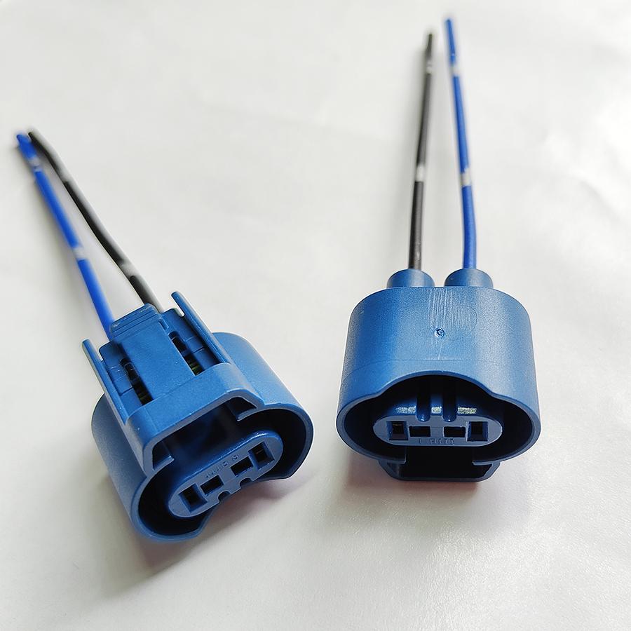 2Pcs Original 9005 HB3 Socket Connector Adapter Female Plug Base Extension Wiring Harness For Car Headlight/Fog Lamp 9005 HB3