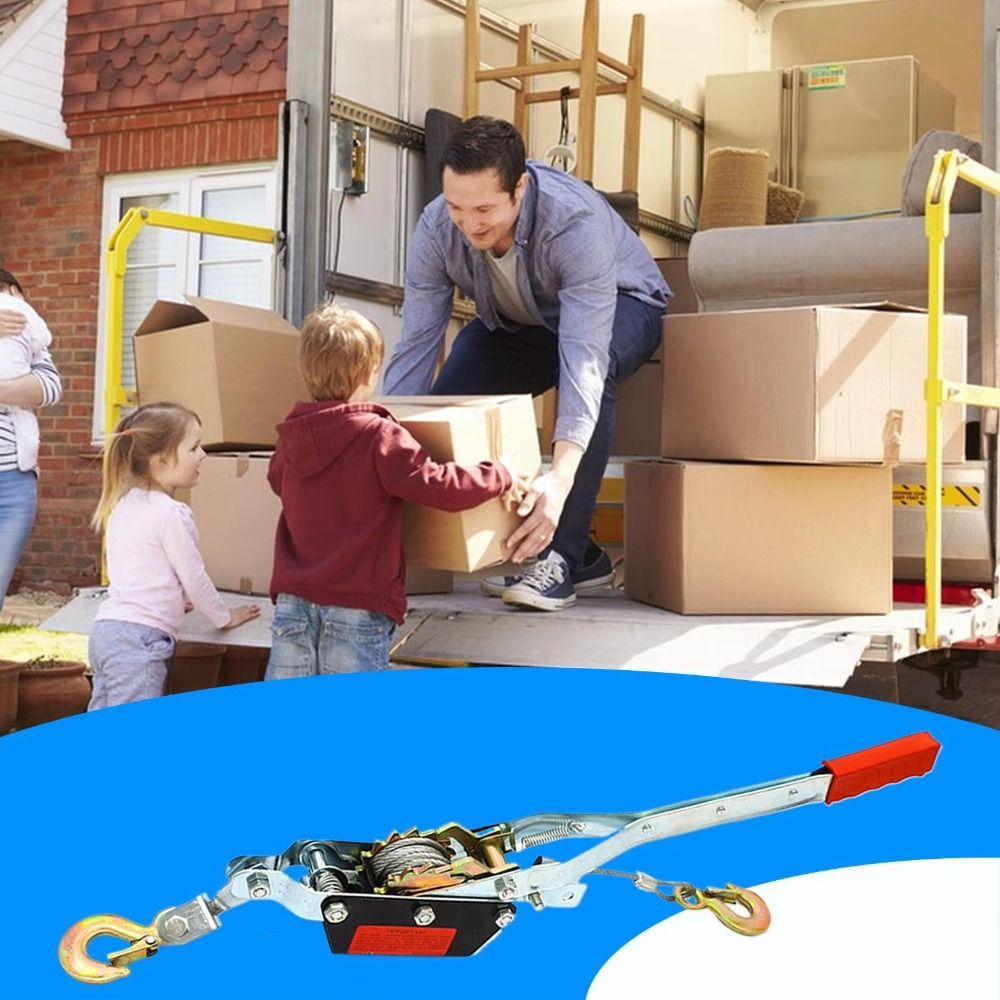 Doppelhaken Manuelle Winde Schwerlast Drahtseil Ratsche Handkraft Ziehgerät Zugoperationen