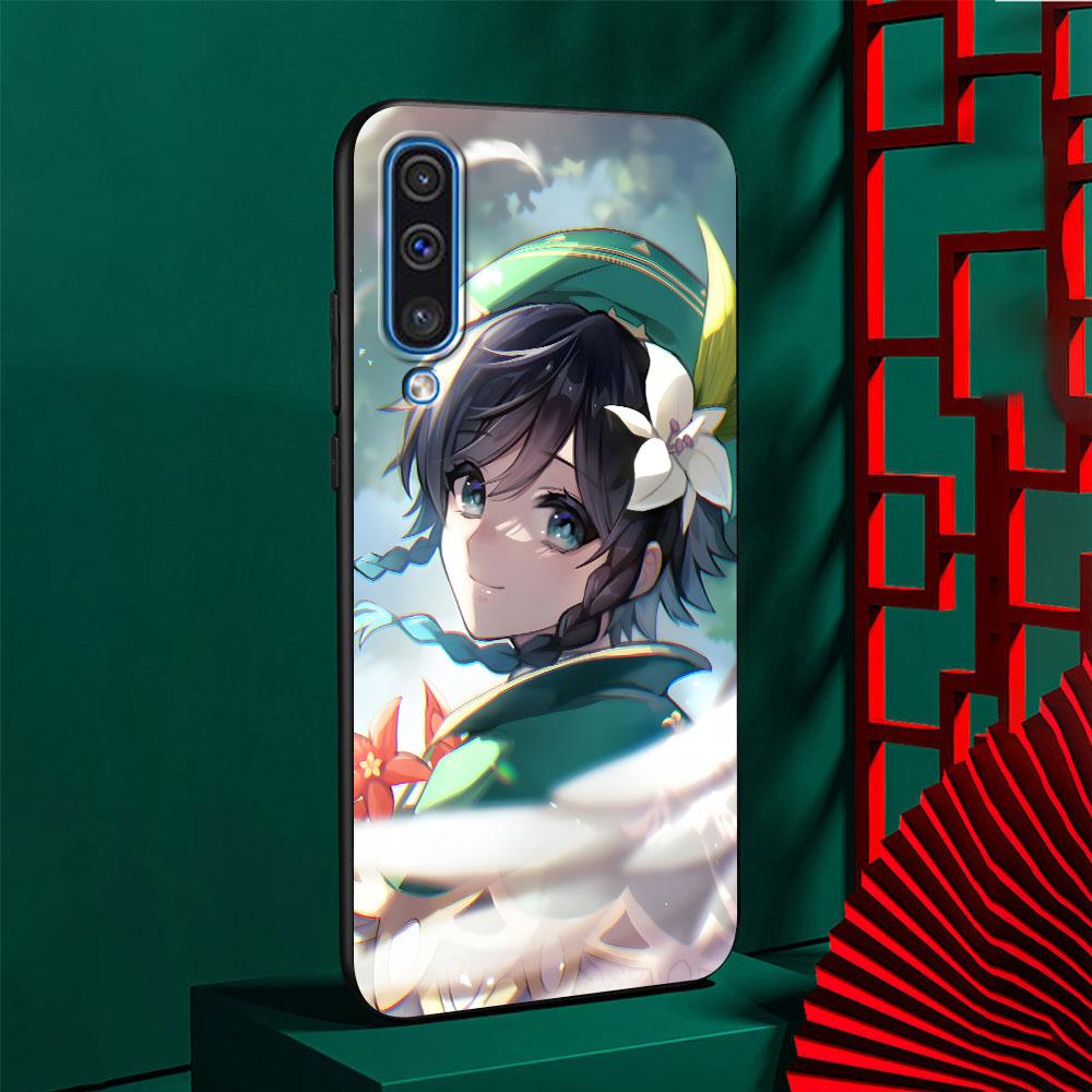 Barbatos Genshin Impact Case for Samsung Galaxy A10s A50 A50s A02s A03s A20 A30 A20e A70 A70s A20s A30s A10 Black Phone Cover
