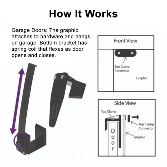 4/6 Stück Weihnachts-Garagentor-Banner-Clips Federhalterung Schnellinstallation Festliche Garagentor-Aufhänger