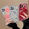 Retro Wine Red Cherry Blueberry Clear Wave Case For Xiaomi Redmi Note 15 14 13 12 Pro Plus 5G Redmi 15C 15 14C 13C 12C 13 12 A5