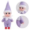 Mini Infant Doll Kawaii Christmas Plush Playthings Colorful Dollhouse Shelf Accessories Xmas Decor Gift Idea Toy Ideal for Girl Boy Children Adult