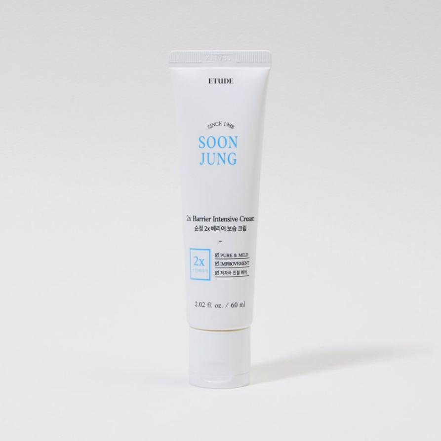 [Etude House] Soon Jung 2X Barrier Intensive Cream 60 ml / Crème apaisante et hydratante