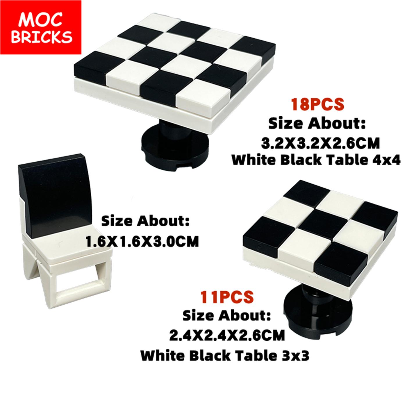 Professional Fishing Unisex Kids Moc Bricks Mini Statue Chess Table Desk 4X4 3X3 Chessman Educational Building Blocks Toys Particles Children's Dolls Kids Dolls