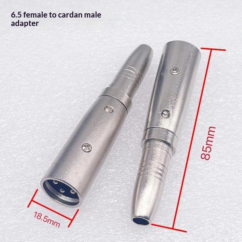 6.35mm XLR Audio Adapter Plug 1pc Anti-interference Stereo Converter for Mic Mixer Live Streaming Setup