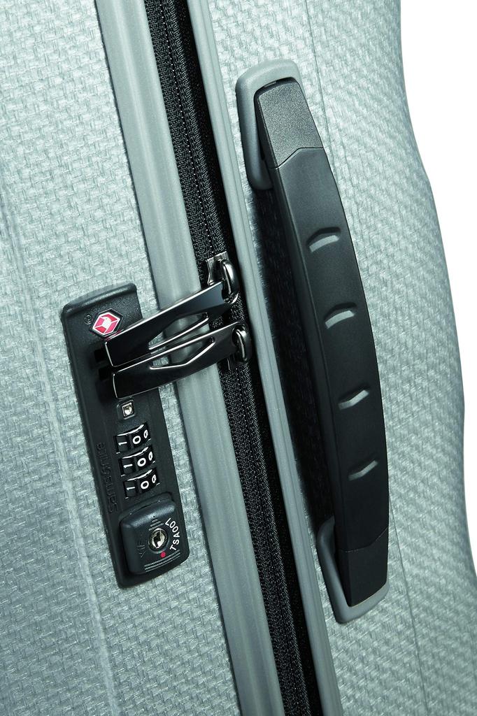Samsonite Cosmolite Spinner 69 FL2 Koffer, Kostenlose Aufgabegepäckgröße, Garantie inklusive, 68L, 69cm, 2.3kg, V22*25306, 25, Silber