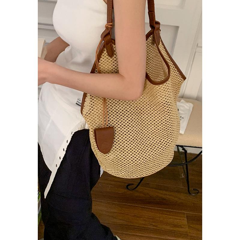 Summer Fashionable Large-capacity Underarm Bag, Versatile Single-shoulder Vegetable Basket Bag