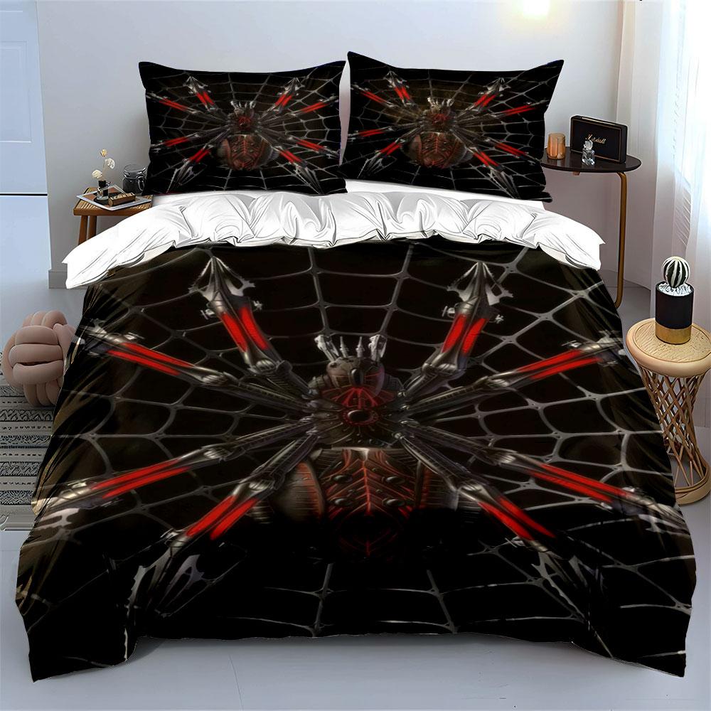 Mechanical Spider Set for Decoration kid's and adults' bedroom decor, Exquisite three-piece bedding set gift