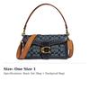 Coach Tabby Calfskin With Leather Wine God Bag, Handbag, Crossbody Bag Medium Women's Denim Blue 3700-B4RA3