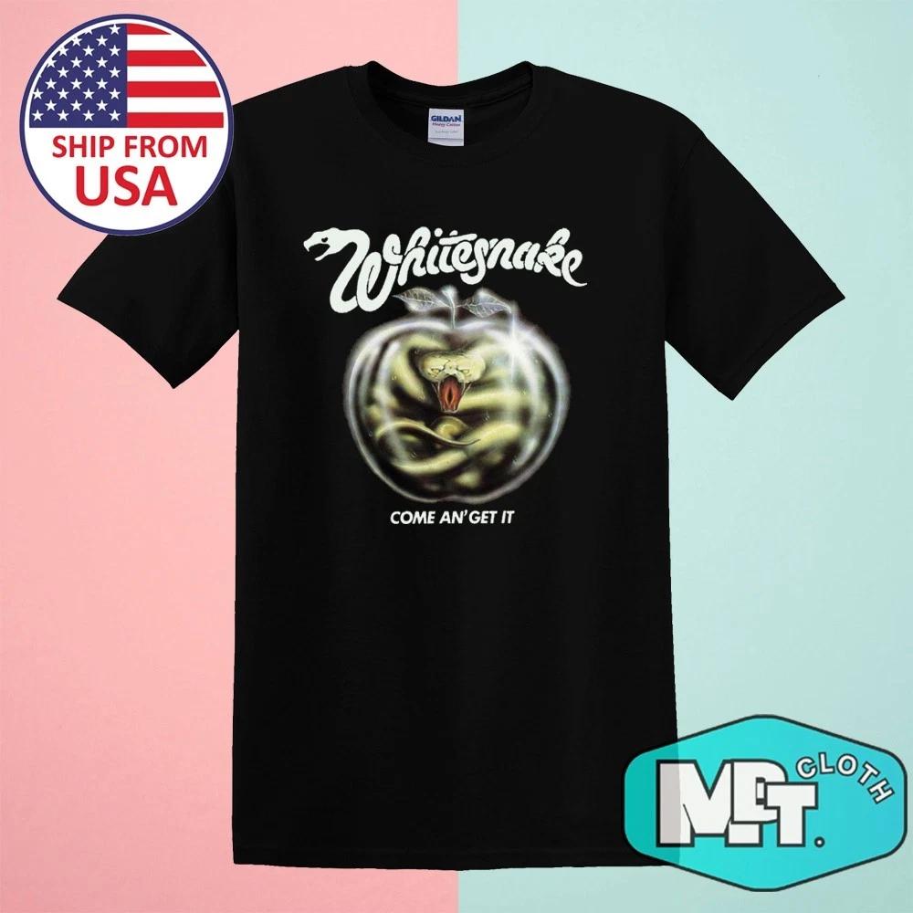 

WHITESNAKE Come An Get It Men s Black Size S-5XL 3XL