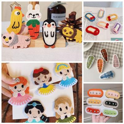 Plush Wool Hairpins - Cartoon Princess BB Clips & Cute Side Clips for Women and Children
