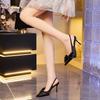 Fashion High Quality Satin Bow Designer Brand Sandals Women Pointed Toe Thin Heel Back Strap Slide Sandals Elegant Comfort Dress Shoes