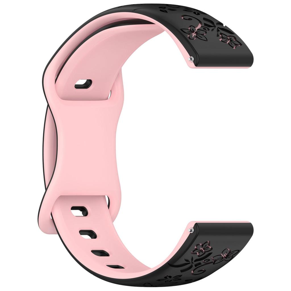 18mm 20mm 22mm Women Silicone Engraved Bracelet for Huawei GT6/GT5/GT4 41mm GT5Pro 46mm Band for Samsung Galaxy FE 7 6 40mm 44mm Active 2 Strap