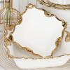 Ceramic Gold Edged Dining Plate Fish Plate Steak Plates Pasta Dish Fruit Dish Salad Bowl Soup Bowl Dessert Plates Coffee Cup Mug