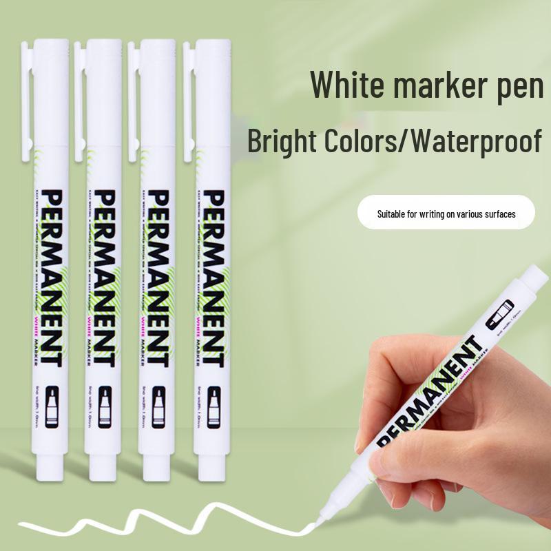 Weißer kleiner Markerstift für Werbung, Reifen-Ausbesserung, DIY-Alben & Graffiti