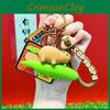 Resin Cute Capybara Keychain Accessories With Crocodile And Turtle Character Styles