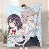 Alya Sometimes Hides Her Feelings In Russian Throw Kid-Friendly Flannel Throw Blanket Soft Warm Anti-Static Washable All Season