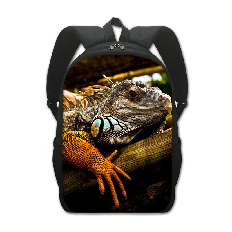 Backpack for Teenager Boys Girls Pet Reptile Lizard Daypack Children School Bags Kids Book Bag