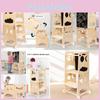 Kinder Holz Mehrfunktionaler Kletterhocker Mit Sicherer Faltbarer Struktur Für Kreatives Spielen