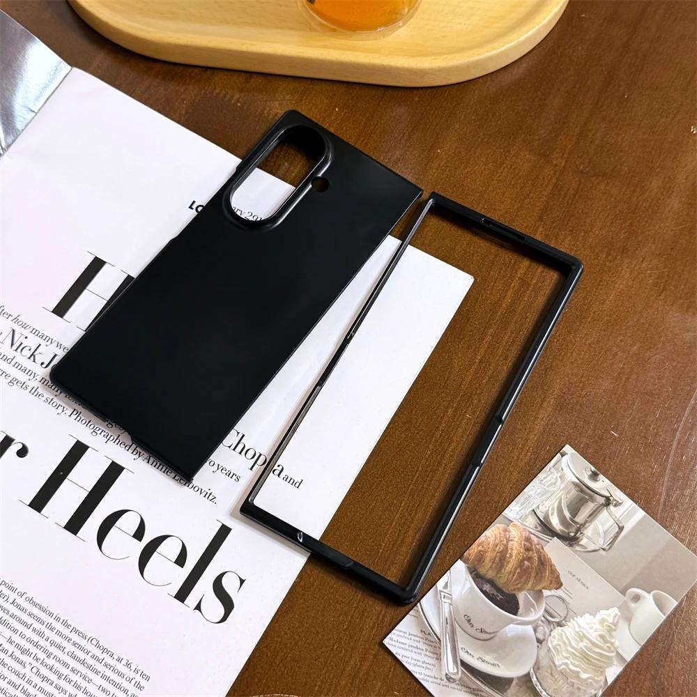 

Business Ultra Thin Matte Transparent Phone Case For Samsung Galaxy Z Fold 7 6 5 4 Hard Bumper Shockproof protect Back Cover Galaxy Z Fold7