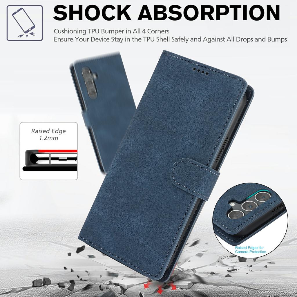 For Samsung Galaxy A56 5G Case PU Leather Phone Cover with Wallet Stand View