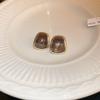 Love oval geometric earrings Maillard fashion high-end stud earrings niche temperament light luxury earrings