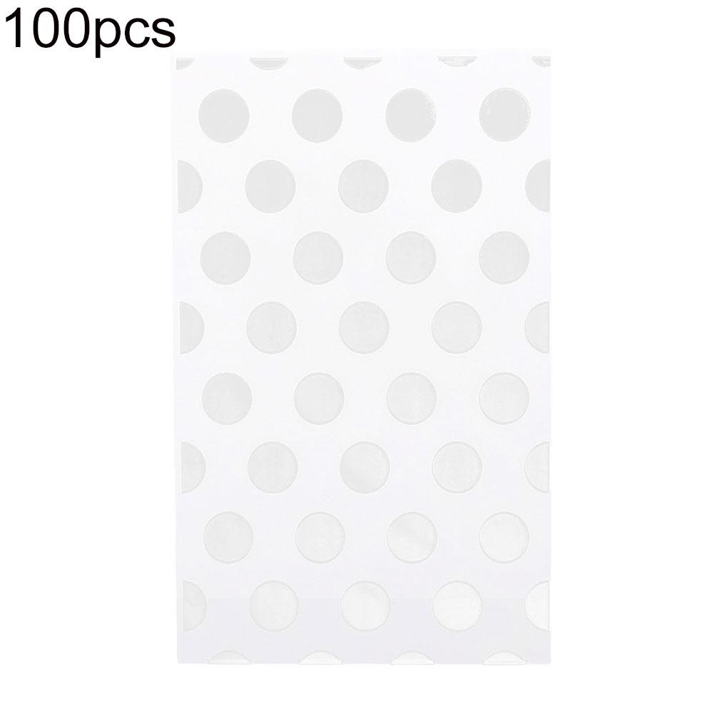 NO.HS 100Pcs Disposable Plastic Cookies Candy Party Favors Snacks Baking Package Bag