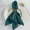 10PCS Decoration Mariage Gauze Crepe Cloth Napkins Pure Cotton Fabric Wedding Decor Everyday Use Dinner Tea Towel Table Village