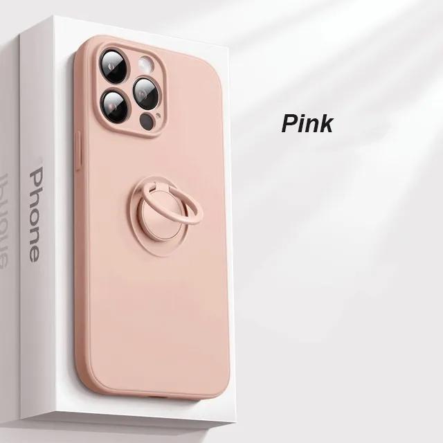 

Жидкий силиконовый магнитный чехол-держатель для iPhone 16 15 14 Plus 13 12 11 Pro Max Samsung S25 S24 S23 S22 S21 Ultra Plus FE A16 A56 A15 A55 A53 A54 Samsung A35 5G розовый