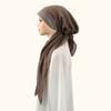 Modisches Diamant-Baumwoll-Elastik-Stirnband Mütze Für Frau Muslimisches Hijab-Hut-Damen-Mode Sofort-Schal Islamischer Turban