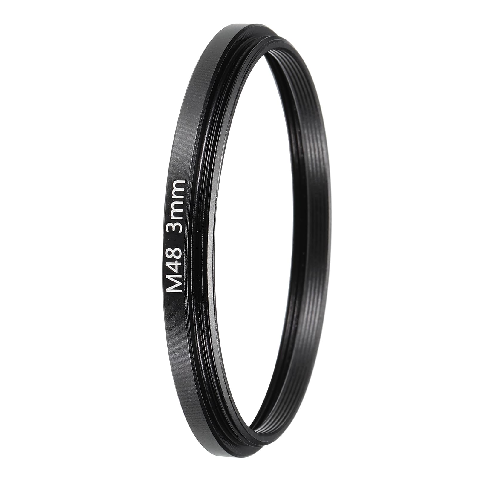 PATIKIL 3 мм удлинительная трубка для телескопа M48 x кольцо-адаптер для объектива из алюминиевого сплава удлинительная трубка для окуляра камеры телескопа черный корпус, 0,75 мм аксессуары,