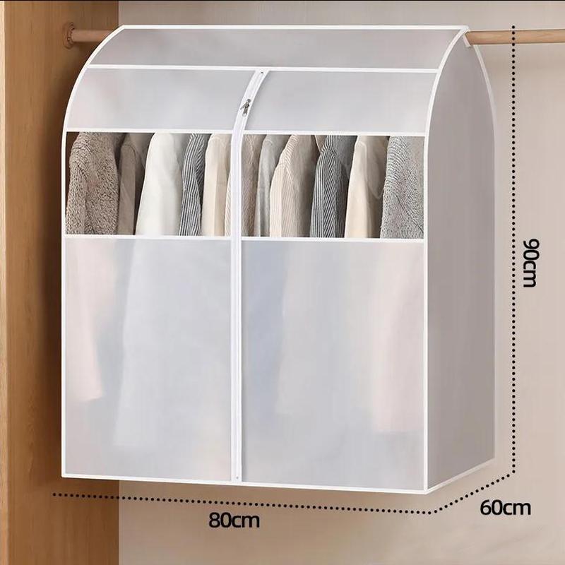Three-dimensional Bedroom Dust Cover Large Space Thick Clothes Down Jacket Dust Cover Semi-transparent Clothing Dust Cover