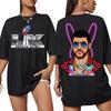 Bad Rabbit Super Bowl LIX Puerto Rico Pride Graphic Tshirt for Unisex and Women Casual and Loose Hiphop Street Tshirt Tops