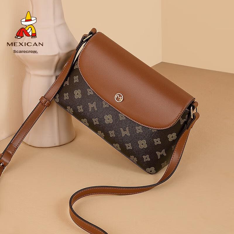 MEXICAN Crossbody Bag, Women's Handbag, Shoulder Bag, Brown