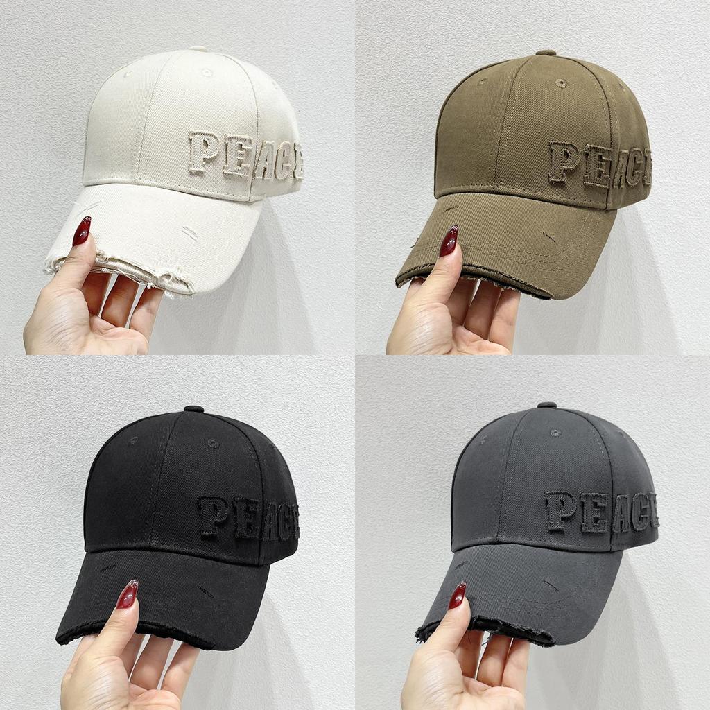 Baseball Cap Men Women Autumn Cotton Embroidered Letter Sun Hat For Casual Sun Protection