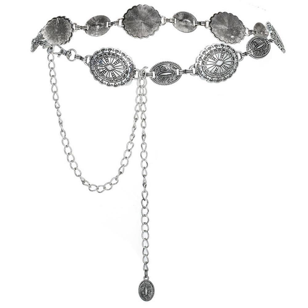 Bohemian Ethnic Metal Waist Chain for Women - Retro Style Accessory for Dresses and Shirts