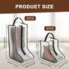 Portable Boots Storage, Tall Boots Storage Short Boots Protector Bag, Shoe Dust Bags,Shoe Sleeves for Travel,Clear Packing Organizers for Men & Women