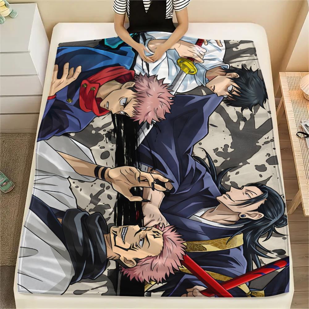 Jujutsu Kaisen Classic Manga Blanket, Warm Throw for Home Bedroom, Great Gift for Manga Lovers.chl 75x90cm